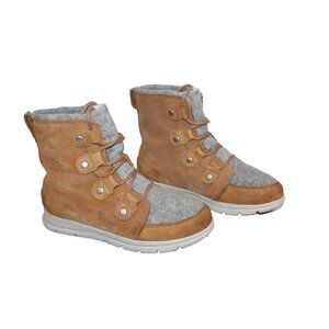 Sorel Women's Explorer II Joan Cozy Boot NL4455-257 Beige Size 8 Casual Winter